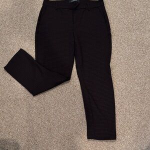 Liverpool Women's Dark Checkered Cropped Pants